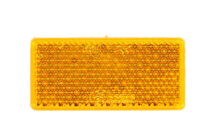 Reflector spate galben 96x46 mm set 10 bucăți