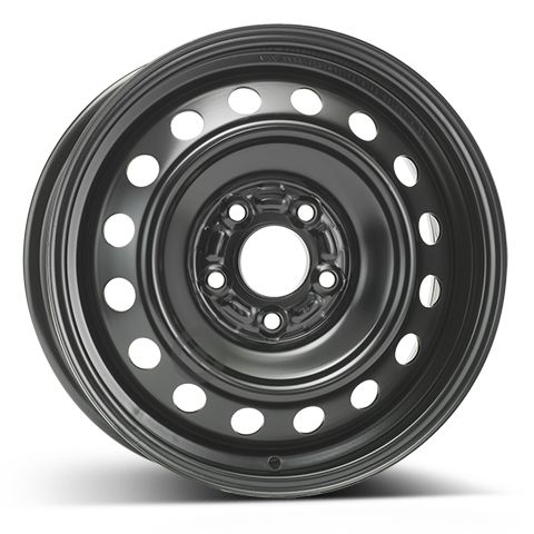 Janta otel 6.5x16 inch CH 67 mm negru