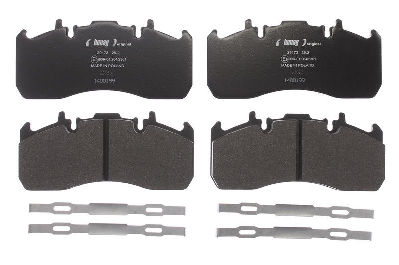 Set placute frana spate 216x99.6x29.0 mm