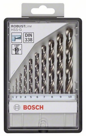 Burghiu HSS-G metal 1 mm 12 mm set 10 bucati