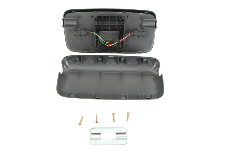 Oglinda exterioara stânga 207x399 mm ABS electric 24V