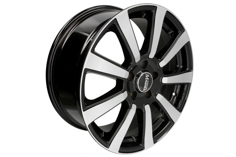 Janta aliaj aluminiu 8.0x18.0 inch 70,1 mm lavă neagră lustruită