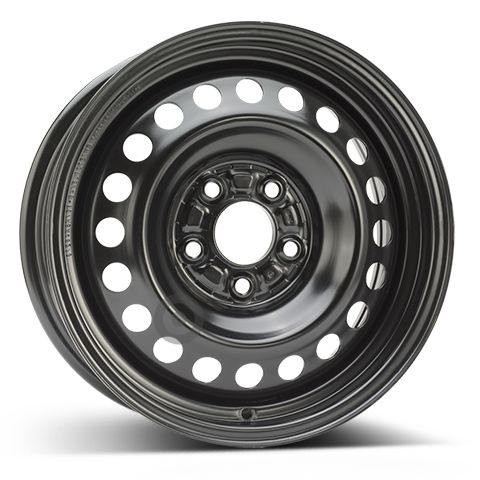 Janta otel 6.5x16 inch CH 67 mm negru