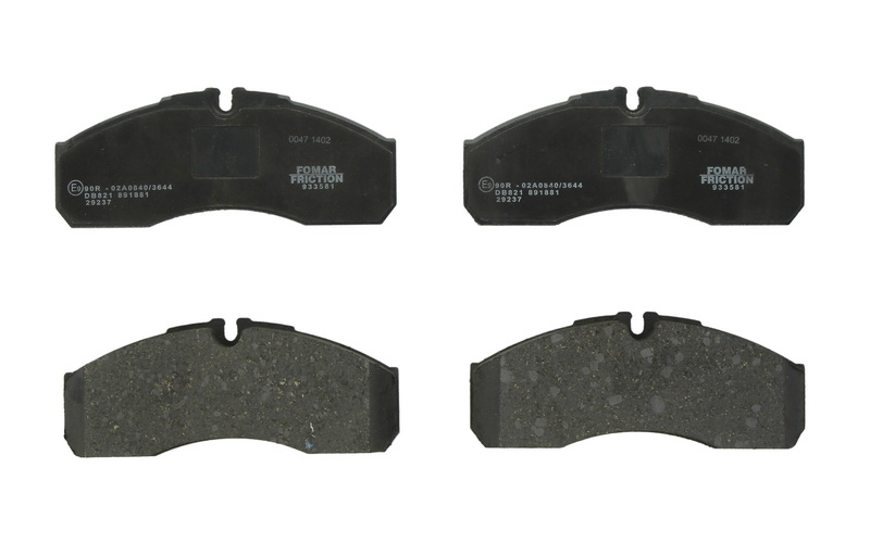Set placute frana fata 164.8x67.9x20.2 mm