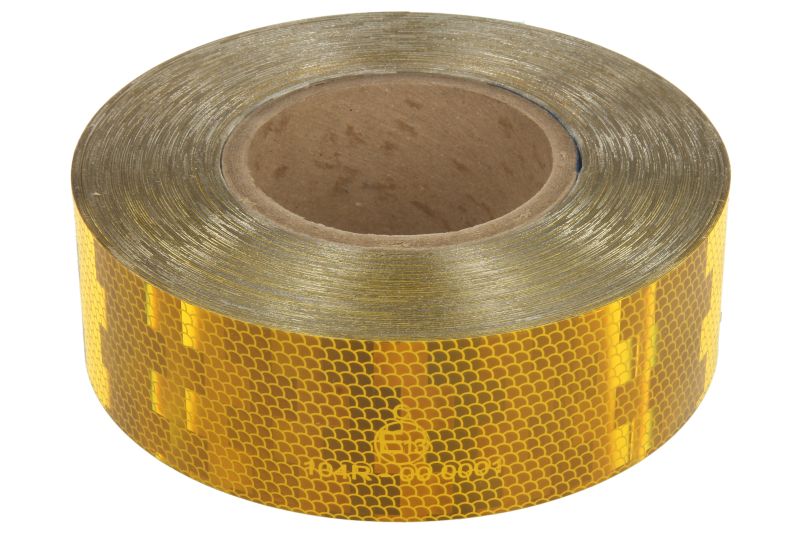 Benzi adezive reflector marcaj de avertizare galben 50 m 5,1 cm
