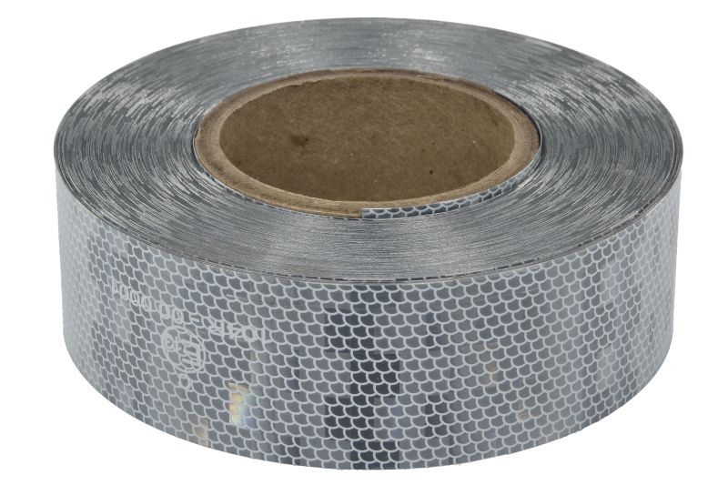 Benzi adezive reflector marcaj de avertizare alb 50 m 5,1 cm