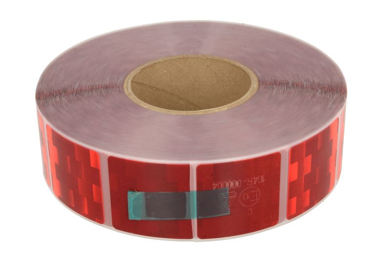 Benzi adezive reflector marcaj de avertizare rosu 50 m 51 mm
