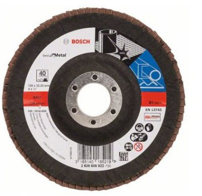 Disc abraziv polizor unghiular 125x22 mm metal 10 buc