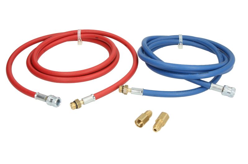 Set furtun umplere unitate service climatizare cauciuc roșu 2,44 m