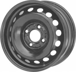Janta otel 6.5x16 inch CH 60 mm negru