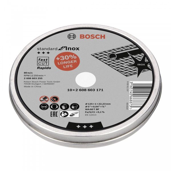 Disc abraziv polizor unghiular 125x1x22,2 mm oțel 25 buc