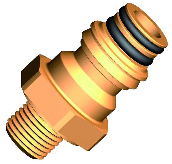 Cap de cuplare drept filet exterior M22