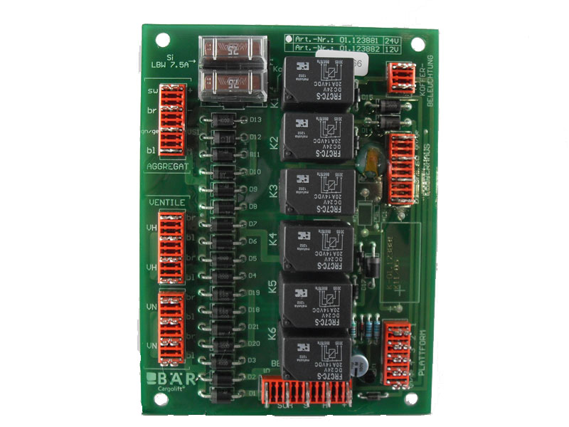 Placă circuit imprimat dispozitiv umplere/aerisire sistem hidraulic frână