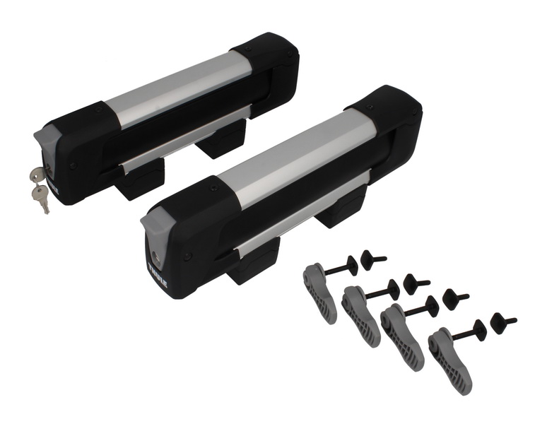 Suport de schi si snowboard aluminiu argintiu 2 bucati 250 mm