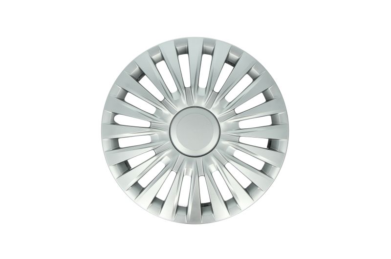 Capac roata plastic argintiu set 4 bucati