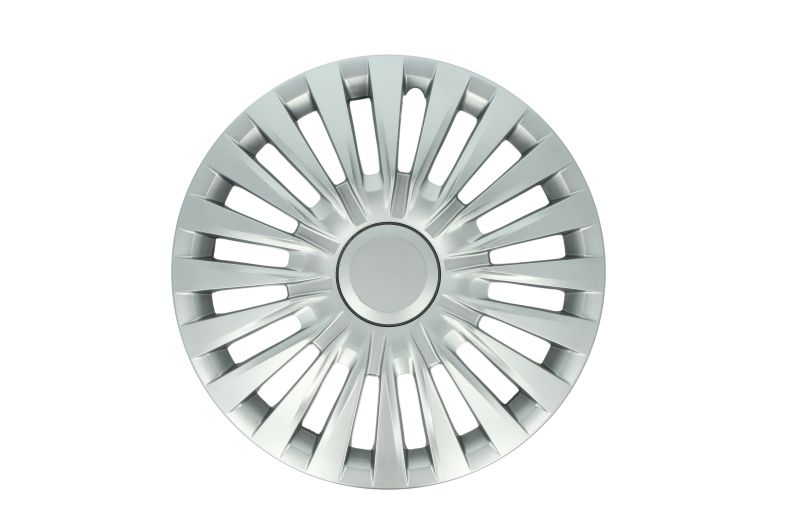Capac roata plastic argintiu set 4 bucati