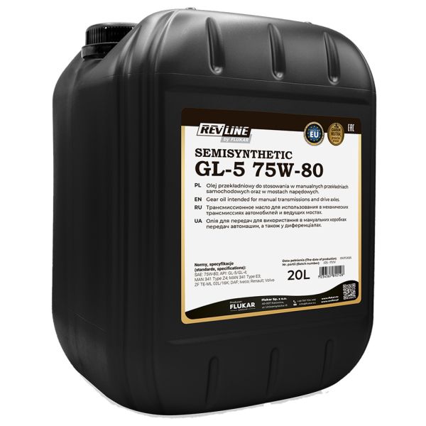 Ulei de transmisie REVLINE 75W-80 20L
