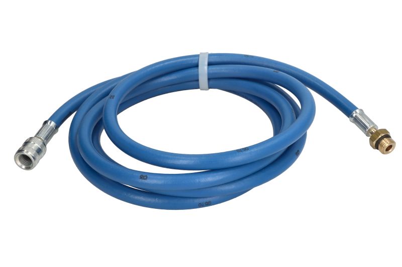 Set furtun de umplere unitate de service climatizare 2,45 m cauciuc albastru