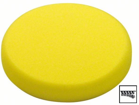 Burete abraziv disc 170 mm galben 1 buc