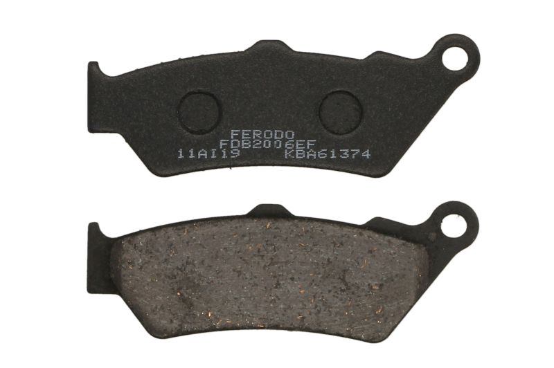 Set plăcuțe frână spate 108.5x40.0x7.7 mm 2 bucăți