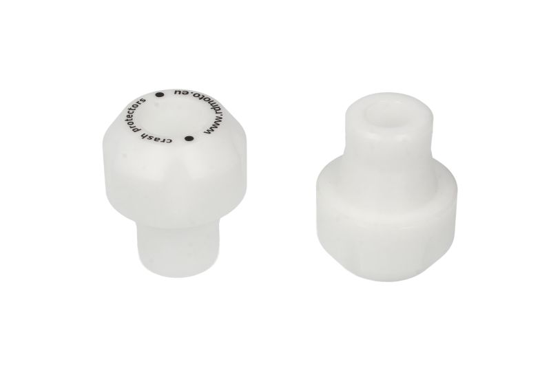 Crash placuta 60x50 mm poliamida alb set 2 bucati