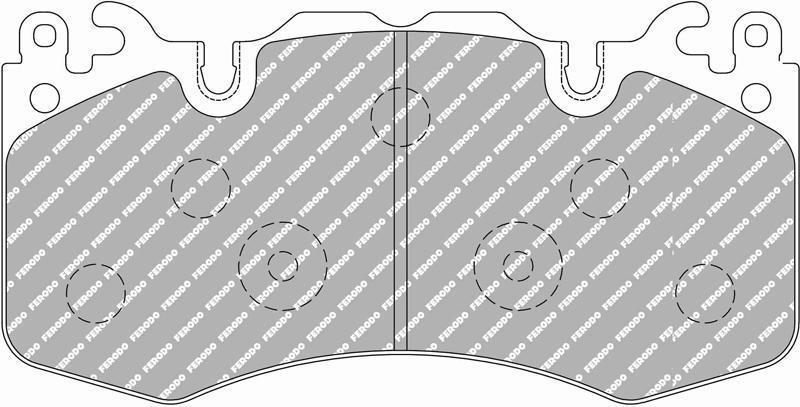 Set placute frana fata 189.7x96.4x16.6 mm