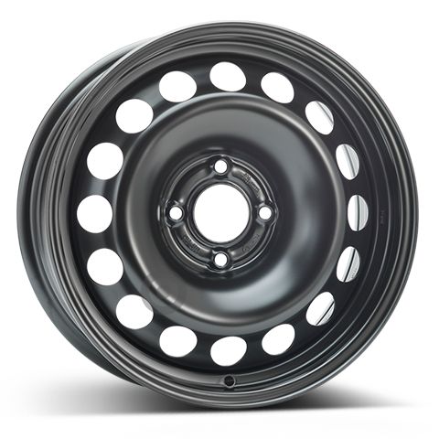 Janta otel 6.5x16 inch CH 65 mm negru