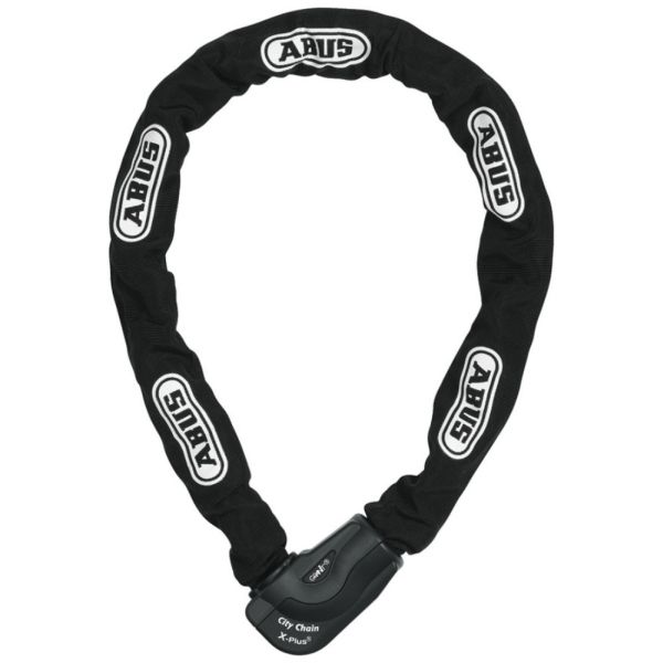 Protecție împotriva furtului lanț cu dispozitiv de fixare metal 1100 mm negru