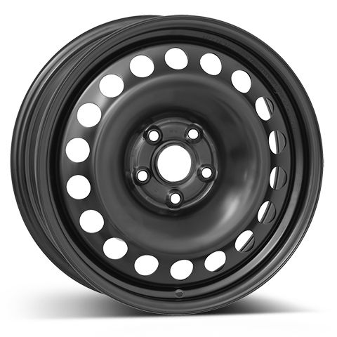Janta otel 6.5x17 inch CH 57,1 mm negru