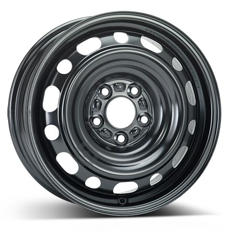 Janta otel 6.5x16 inch CH 67 mm negru