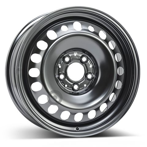 Janta otel 6.5x17 inch CH 66,5 mm negru