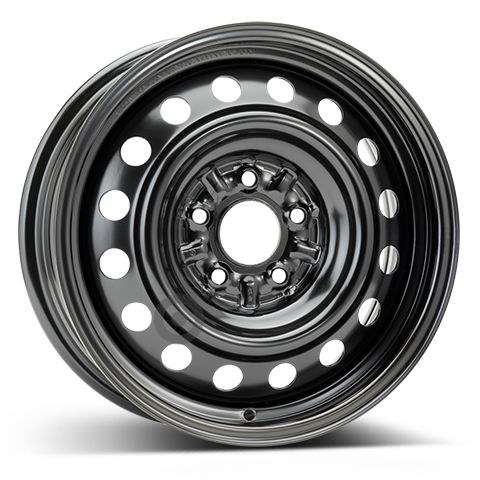 Janta otel 6.5x16 inch CH 67 mm negru