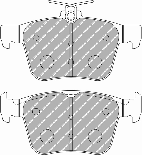 Set placute frana fata 123.0x61.1x16.6 mm