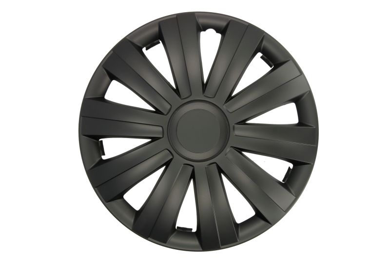 Capac roata plastic negru set 4 bucăți