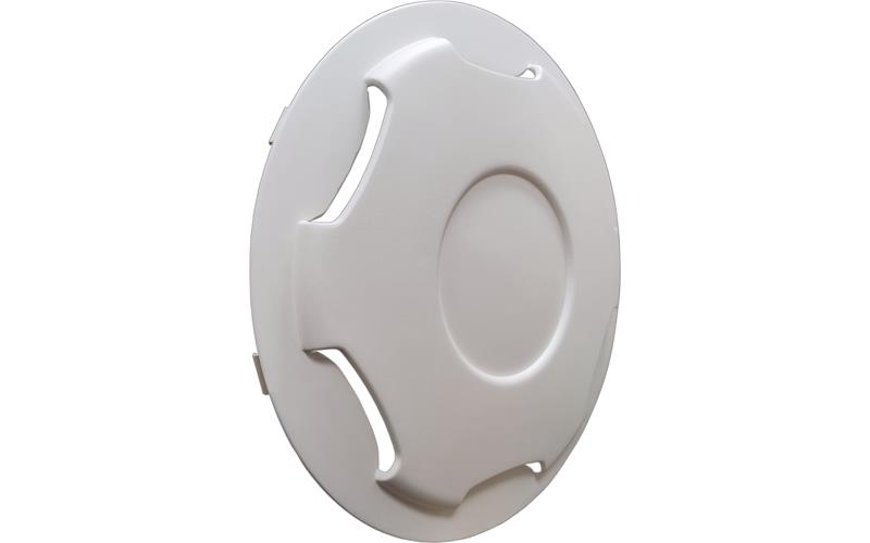 Capac roata plat alb