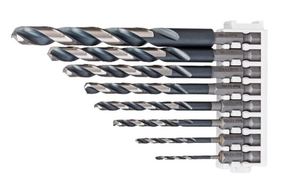 Burghiu impact HSS-G HEX 2 mm 60 mm set 8 bucati