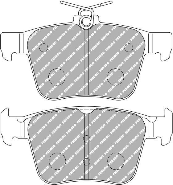 Set placute frana spate 123,2x61,2x16,6 mm