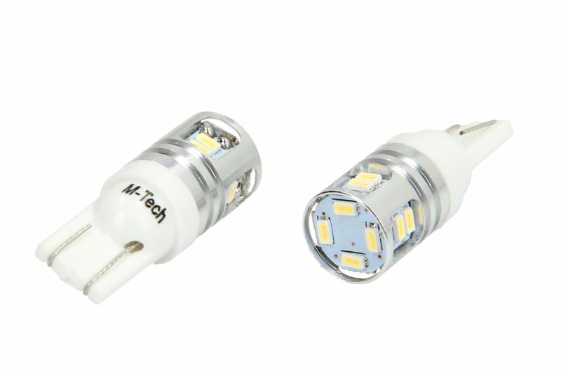 Bec incandescent W5W W2,1x9,5d 12V 2,2W alb rece 6000K set 2 bucati