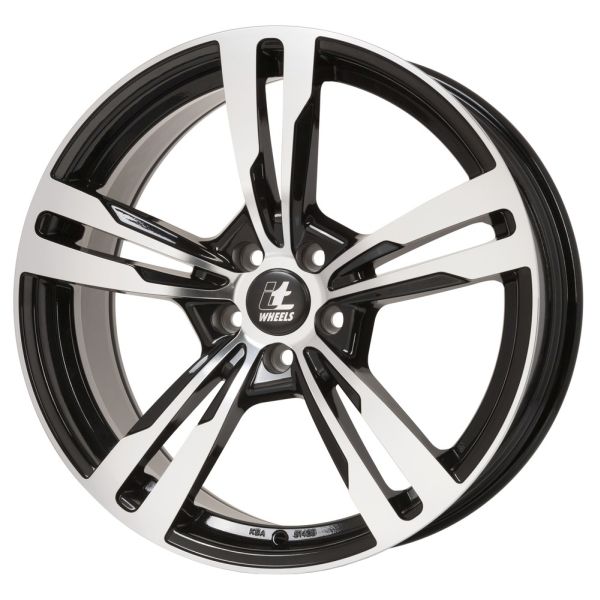Janta aliaj 9.5x21 inch 71,5 mm negru lucios lustruit