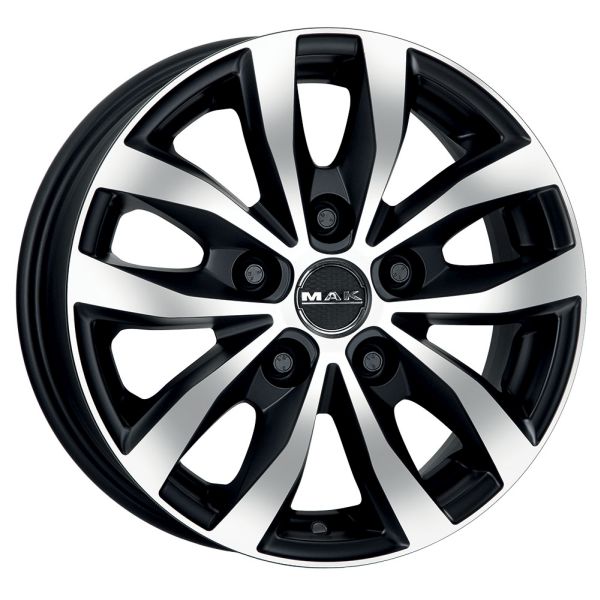 Janta aliaj camion 6.5x16 inch aluminiu negru gheață