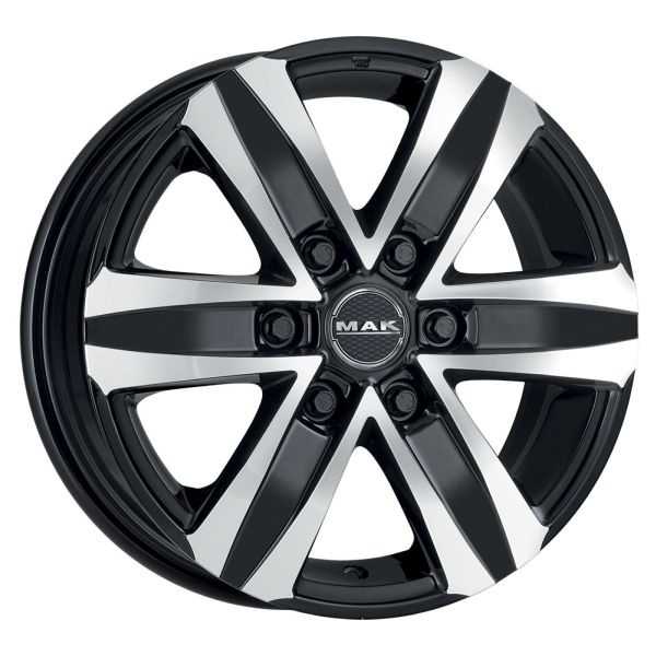 Janta aliaj camion 6.5x16 inch aluminiu oglinda neagra