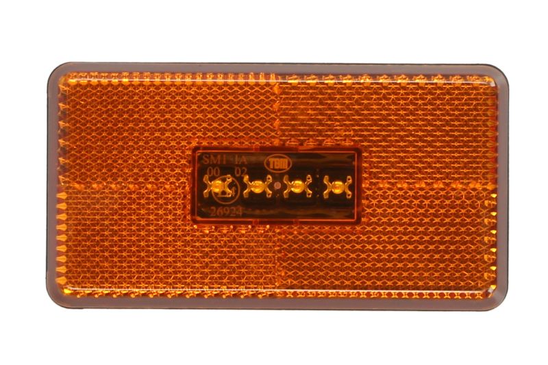 Lumină de clarificare laterală 104x54 mm 4 LED 24V portocaliu set 2 bucăți