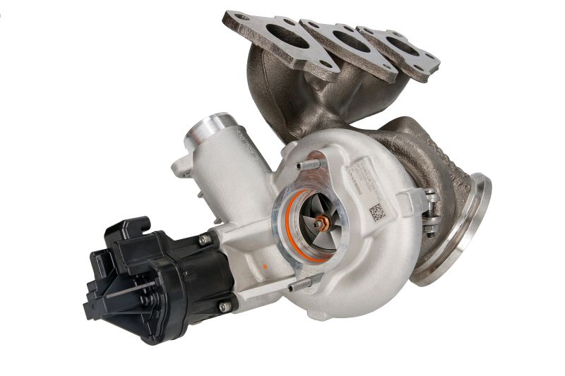 Turbocompresor electronic cu gaze de esapament