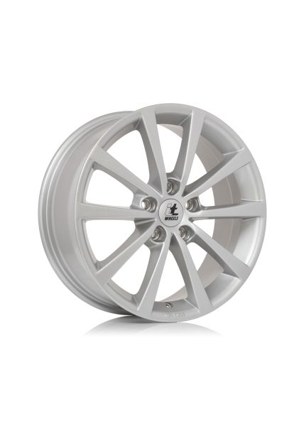 Janta aliaj 17 inch 7J argintiu lucios 66,5 mm