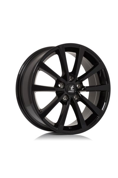 Janta aliaj 17 inch 7J negru lucios 66,1 mm