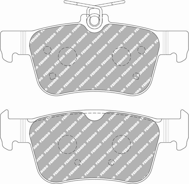 Set placute frana spate 122.65x53.3x15.0 mm