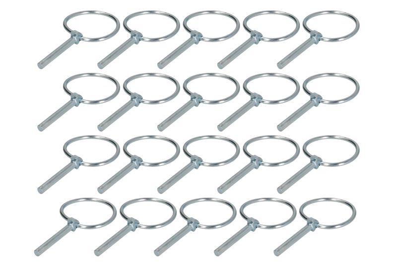 Splint pin cu inel 42x6 mm set 20 bucati