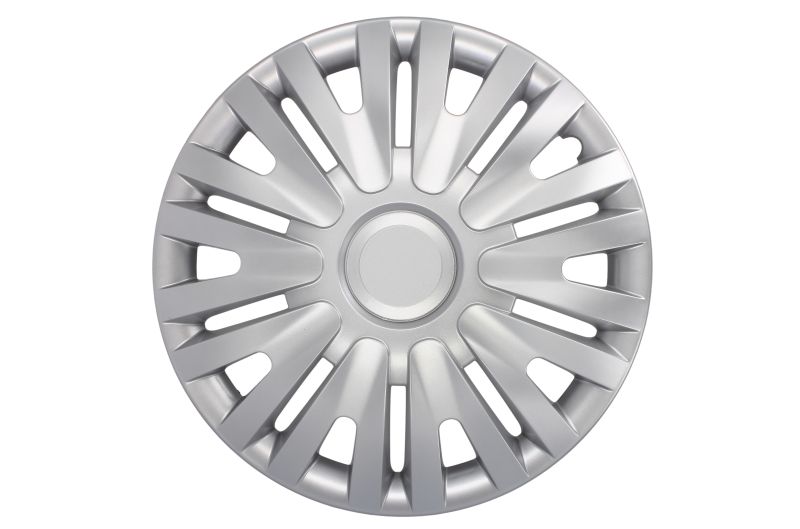 Capac roata plastic argintiu set 4 bucati