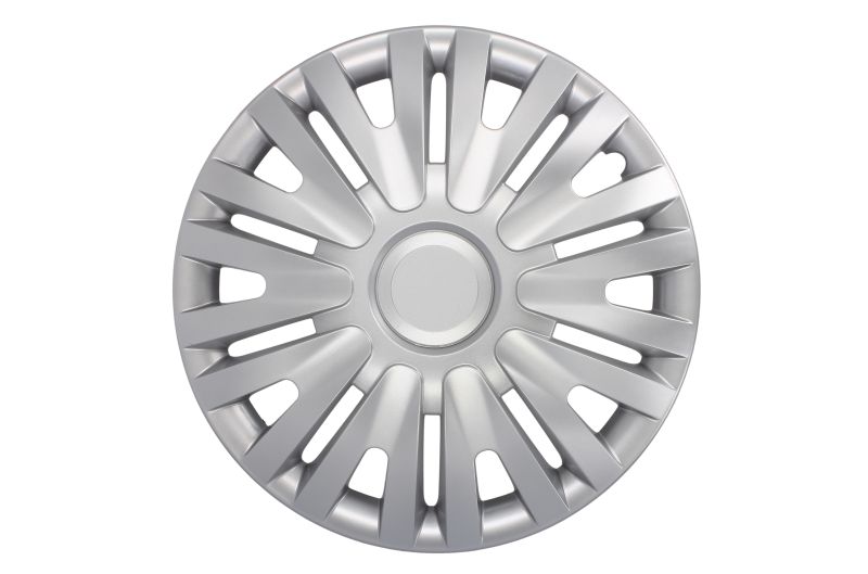 Capac roata plastic argintiu 4 bucati