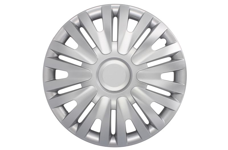 Capac roata plastic argintiu 4 bucati